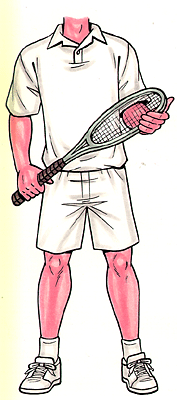 Tennis Male Cutout