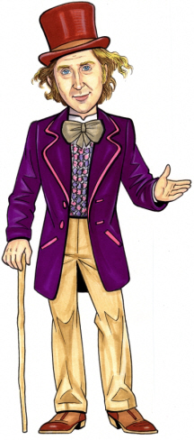 Willy Wonka Cutout