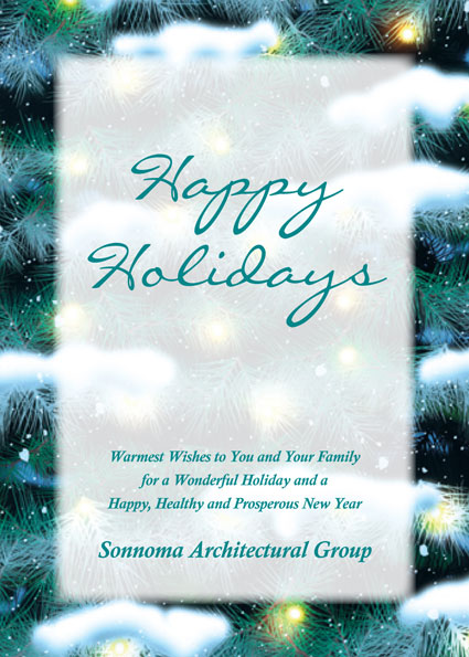 Winter Holidays Theme Holiday Card