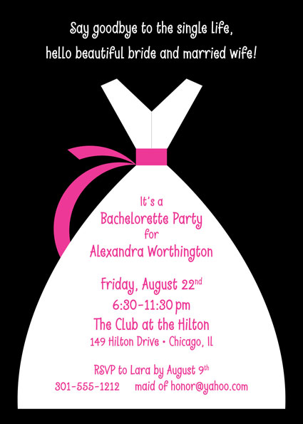 Bride's Party Invitation