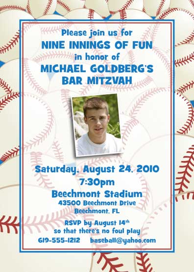 Baseball All Star Invitation