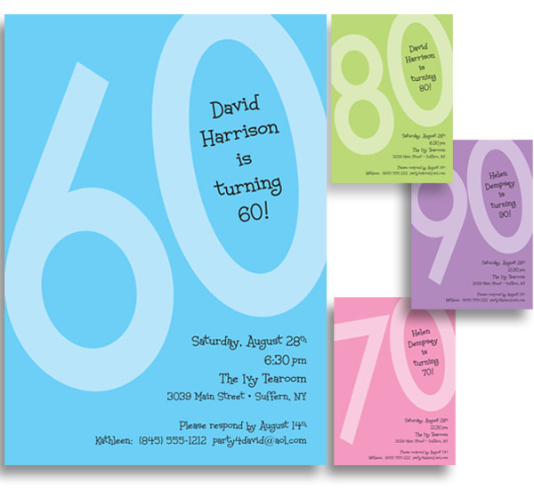 Birthday Age Invitation