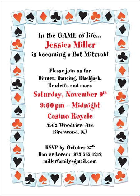 A Casino Party Invitation