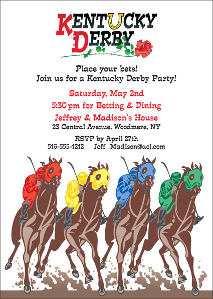 Kentucky Derby Party Invitation