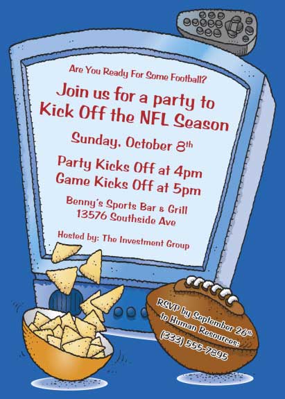 Football Kick Off Invitation