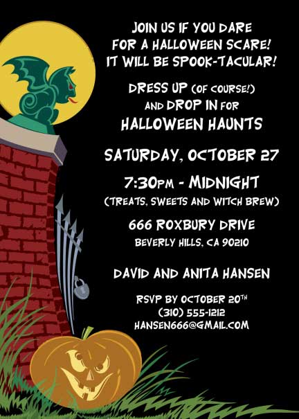 Halloween Spooky Gate Invitation