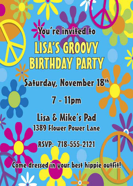Hippie Retro Invitation