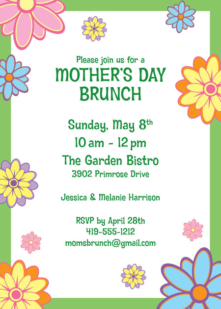 Mother S Day Party Invitation