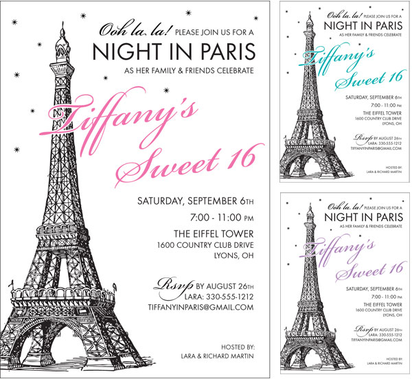 Paris Party Invitation