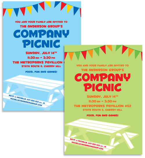 Picnic Theme Invitation