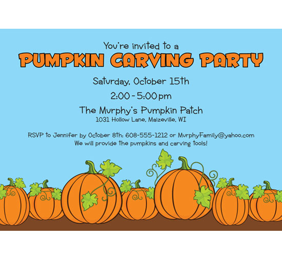Pumpkin Party Invitation