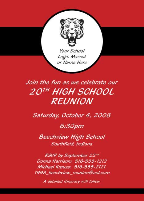 Class Reunion Party Invitation Wording 8