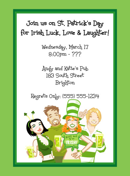 St. Patrick's Day Pub Invitation