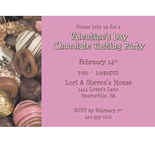 Valentine's Day Chocolates Invitation