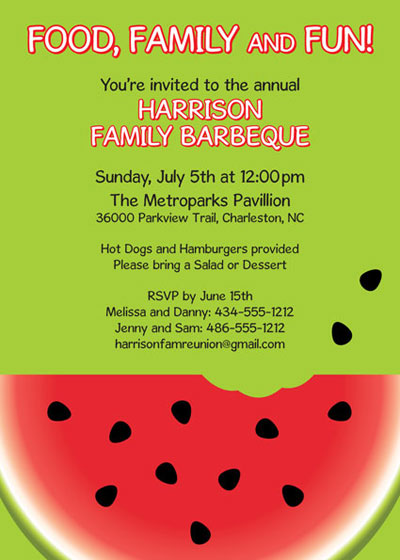 Watermelon Invitation