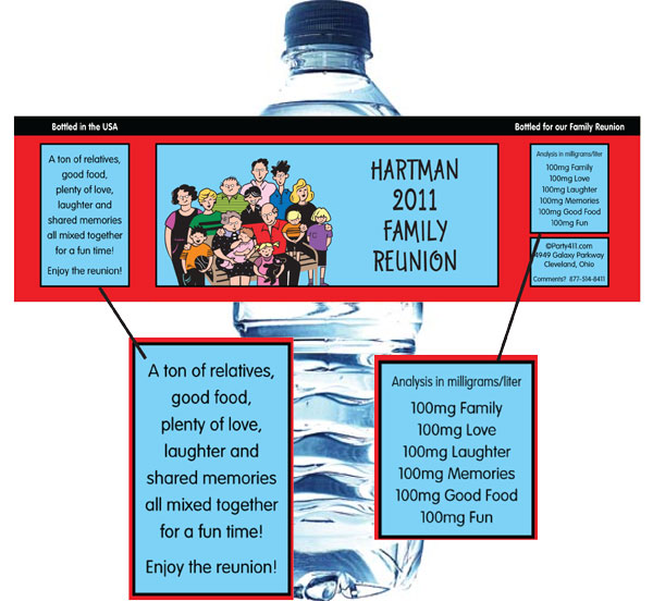 A Reunion Water Bottle Label