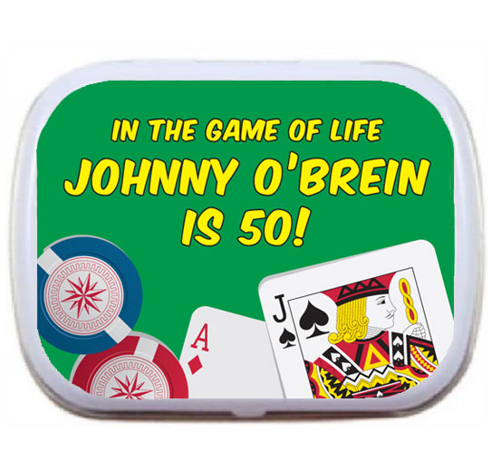 Casino Cards Party Theme Mint Tin
