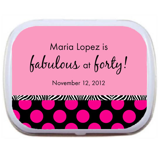 A Fabulous Party Theme Mint Tin