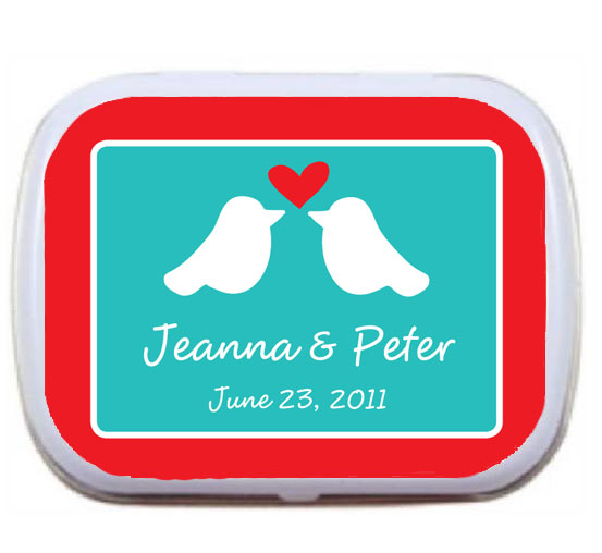 A Lovebirds Theme Mint Tin