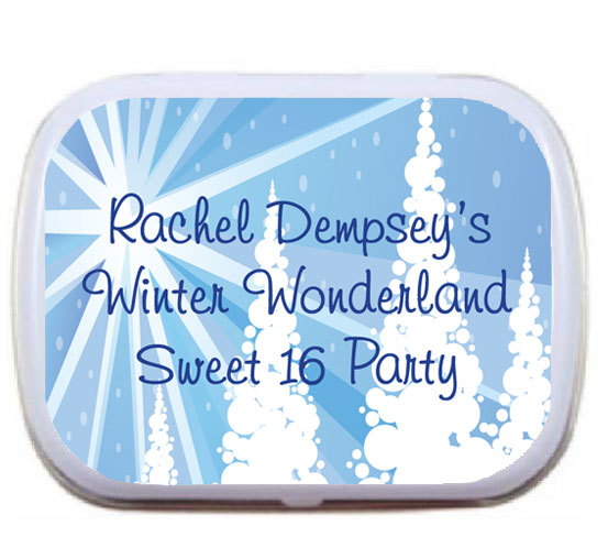 Winter Wonderland Theme Mint Tin