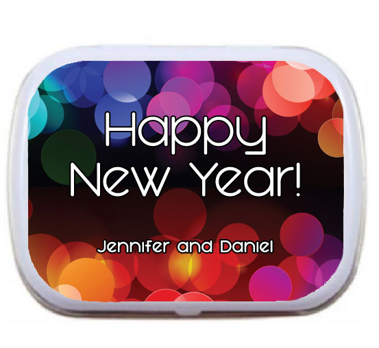 A New Years Colors Theme Mint Tin