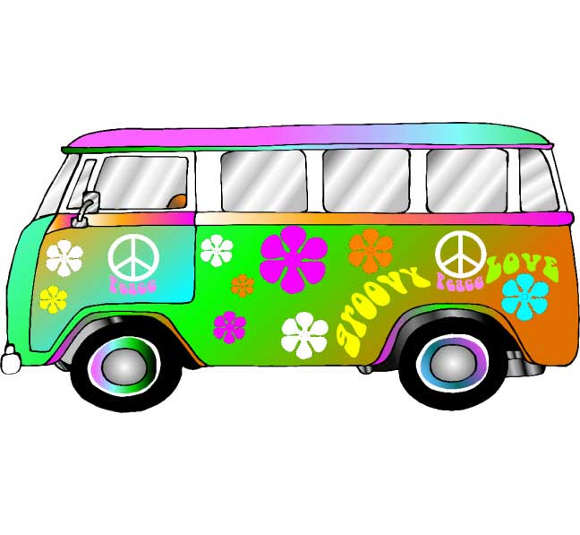 Hippie Retro, VW Bus Photo Op