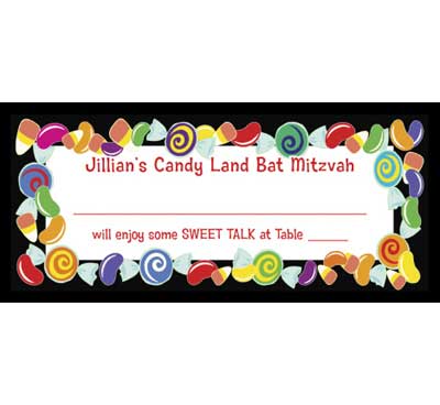Candy Theme Seating Card