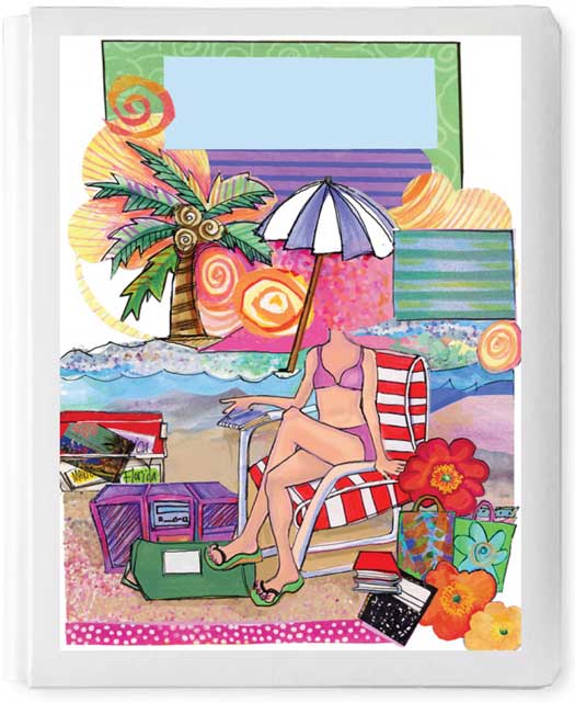 Personalized 3D Sign In Book, Girl On Beach