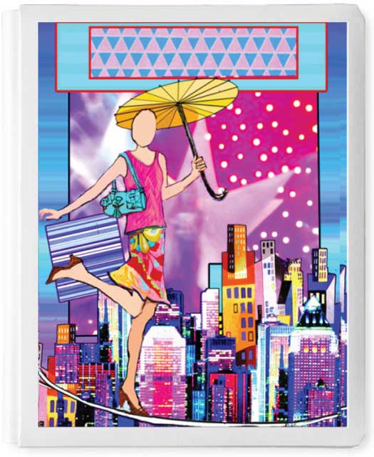 Personalized 3D Sign In Book, Girl On Tightrope