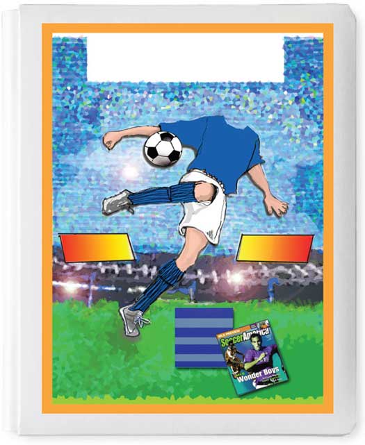 Personalized 3D Sign In Book, Soccer Boy