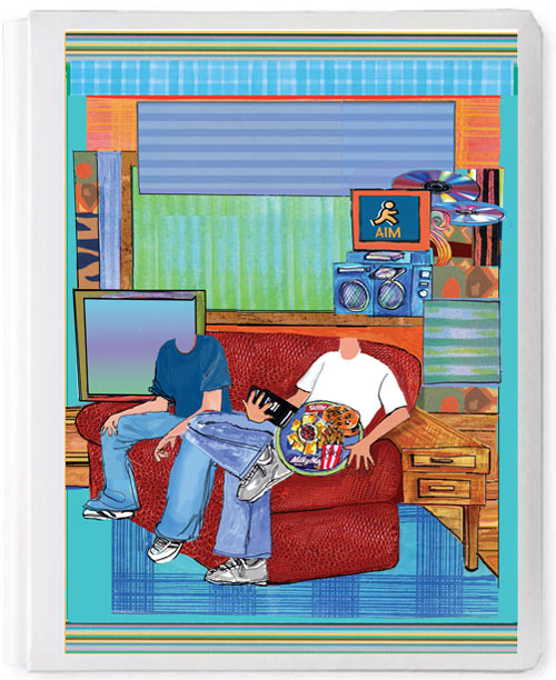 Personalized 3D Sign In Book, Twins (Boys)