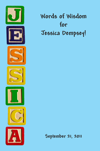 Baby Blocks Baby Shower Sign In Board
