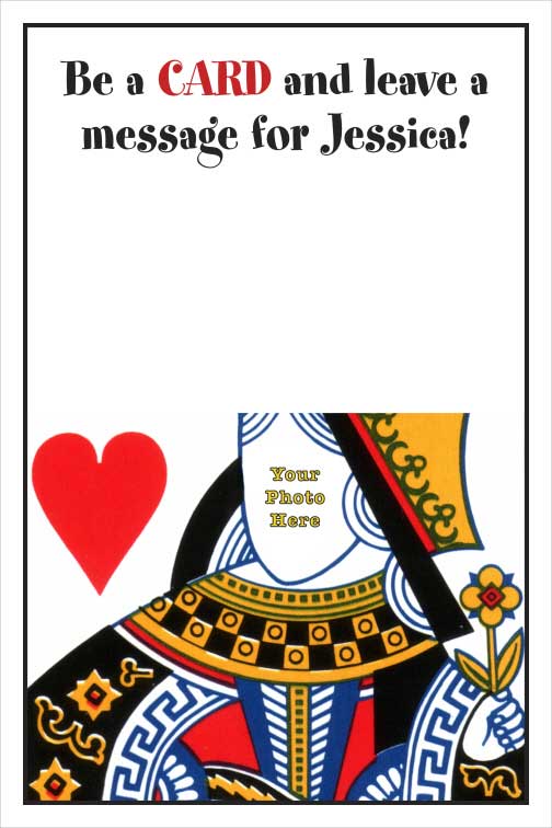 Casino Card, Queen Sign In Board