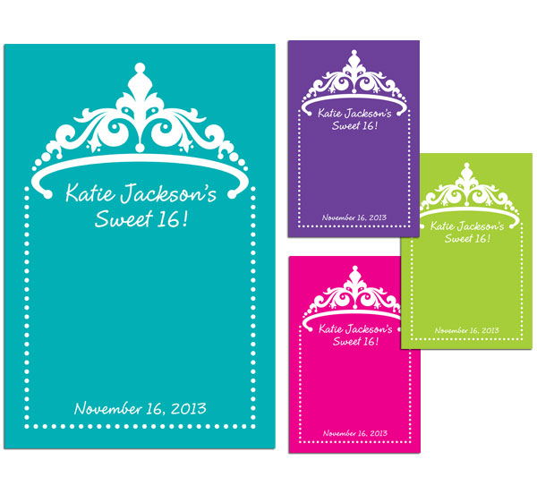 Tiara Theme Sign in Board