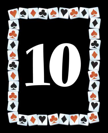 A Casino Party Theme Table Number