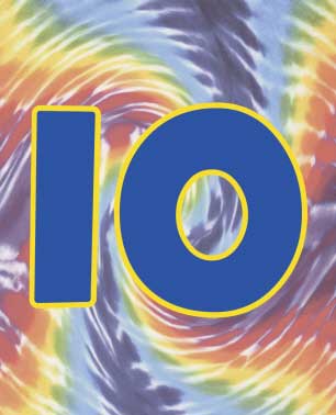 Hippie Tie Dye Table Number