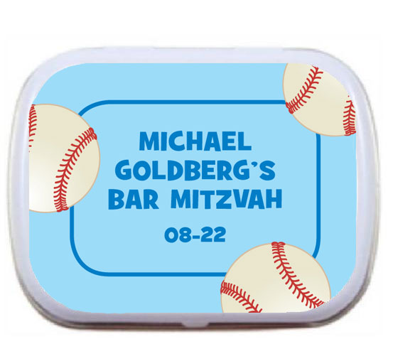 Baseball All Star Theme Mint and Candy Tin