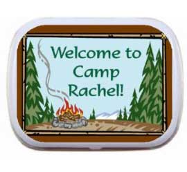 Going Camping Theme Mint and Candy Tin