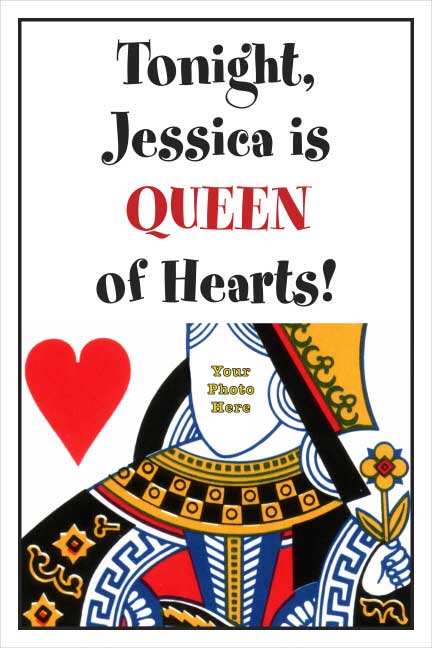 Casino Card Queen Welcome Sign