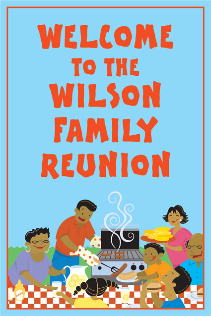 A Family Reunion Welcome Sign