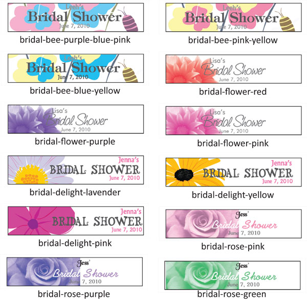 Candy Pillow Packs, Bridal Shower Flowers