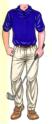 Golfer Male Cutout