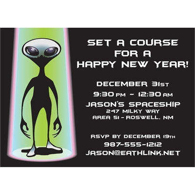 Space Aliens Invitation