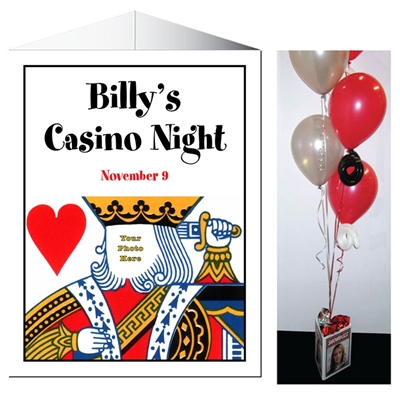 Casino Theme King of Hearts Centerpiece