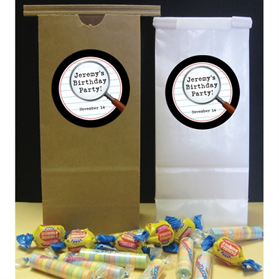 Mystery Theme Party Favor Bag
