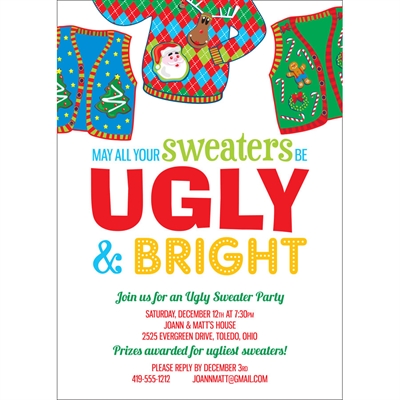 Ugly Sweater Party Invitation