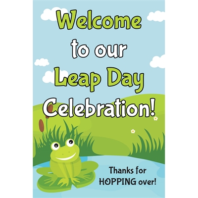 Leap Day Party Welcome Sign