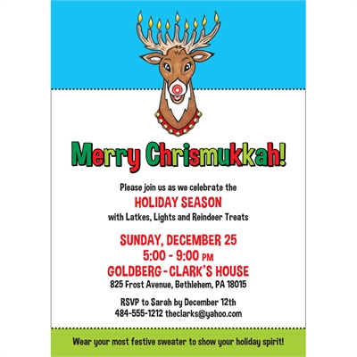 Chrismukkah Party Invitations 1