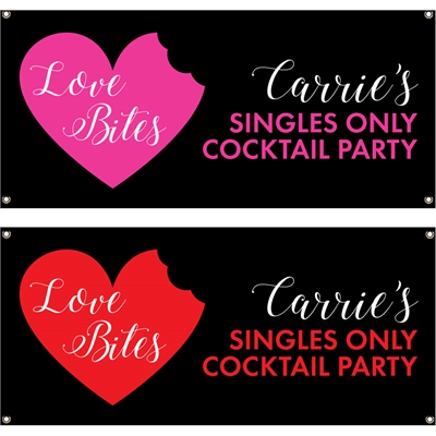 Love Bites Anti-Valentine's Day Banner