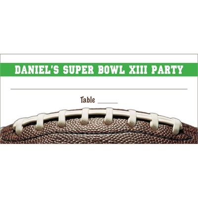 Football Party Seating Card
